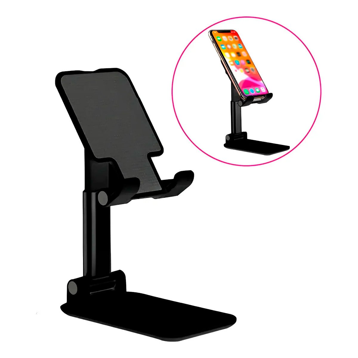 Soporte Ajustable Plegable Para Celular Mesa De Escritorio
