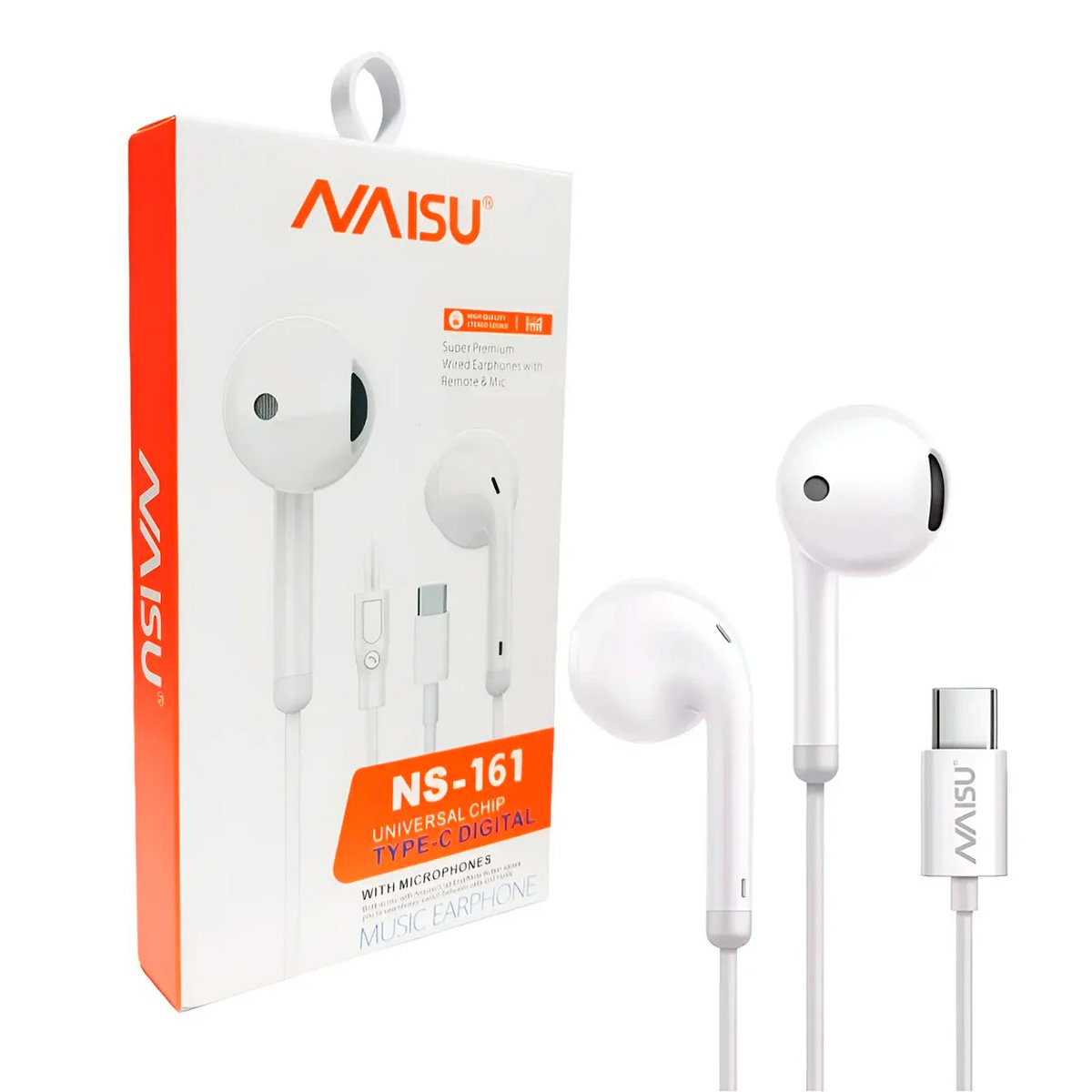 Auriculares Manos Libres Con Cable Tipo C Y Llamadas - Naisu