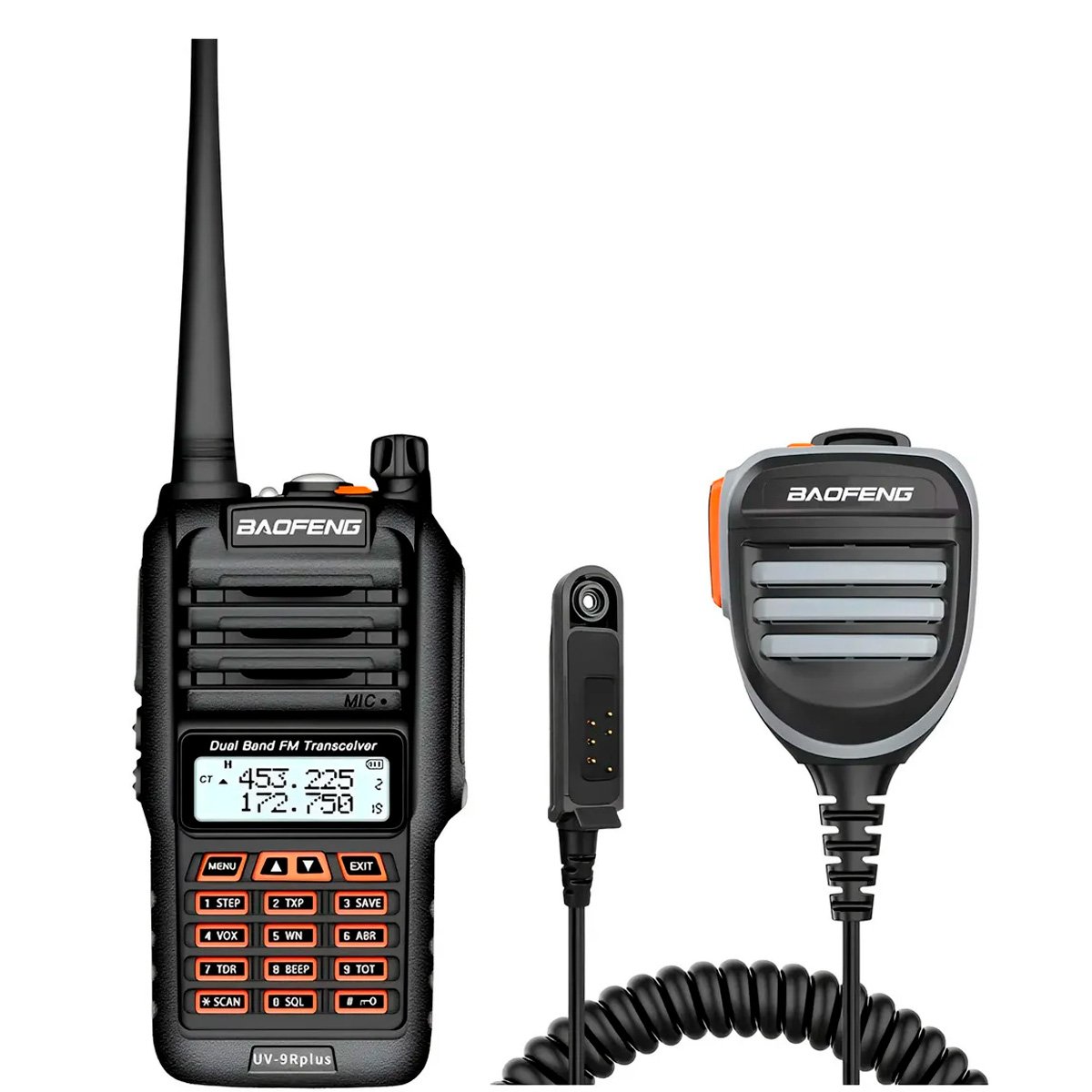 Radio Teléfono + Altavoz de Hombro Antena Baofeng Uv-9r Plus