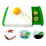 Tabla De Picar Cortar Con Recipientes Laterales Multifuncion