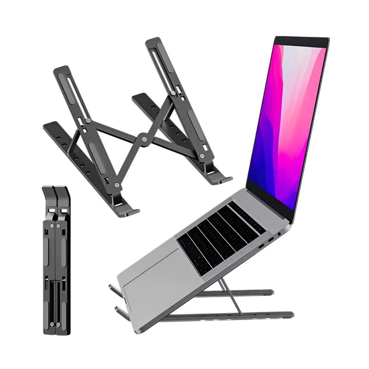 Base Soporte Metalica Plegable Para Portatil Laptop