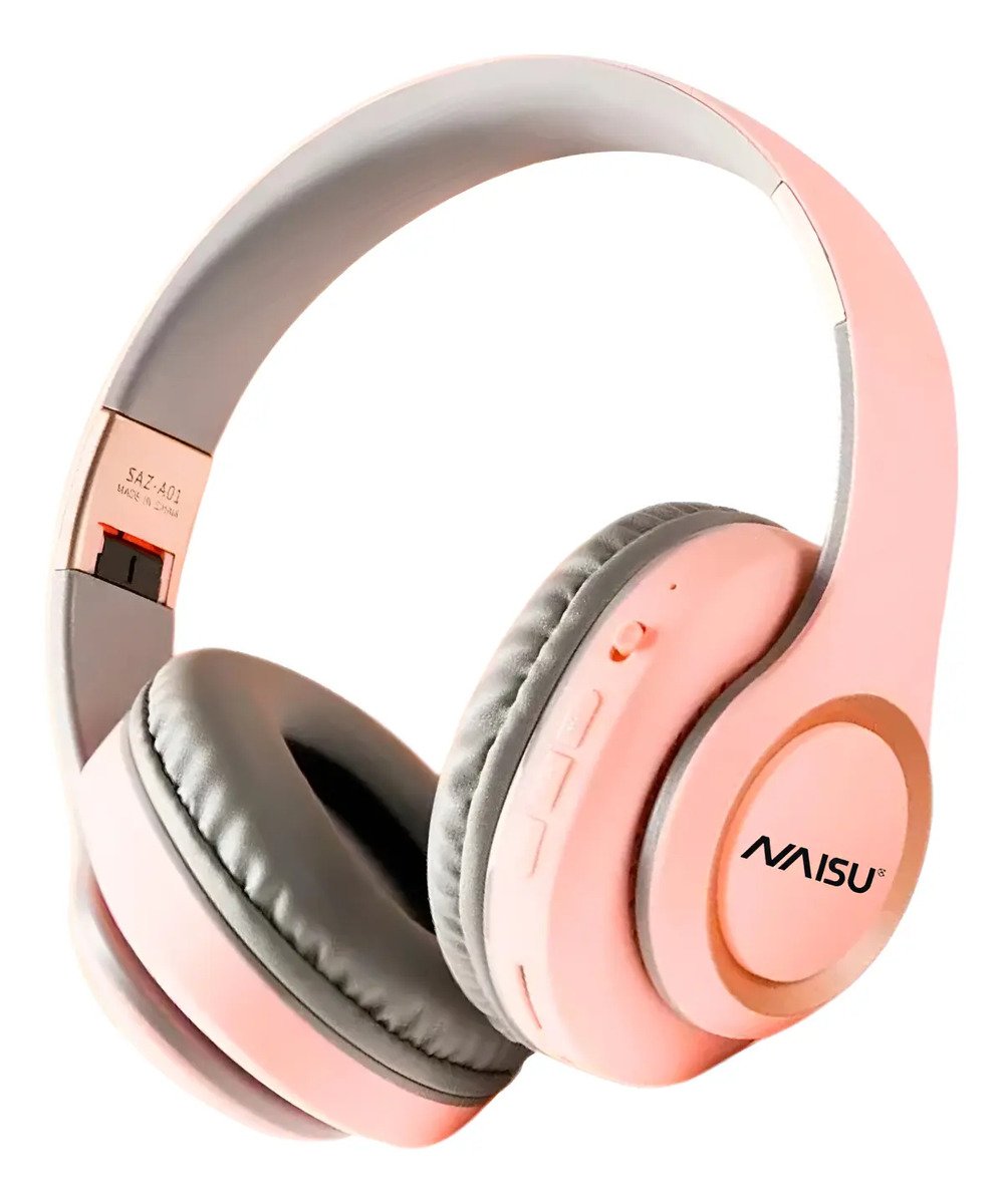 Audífonos Diadema Con Bluetooth Inalámbricos Puerto Tf Naisu