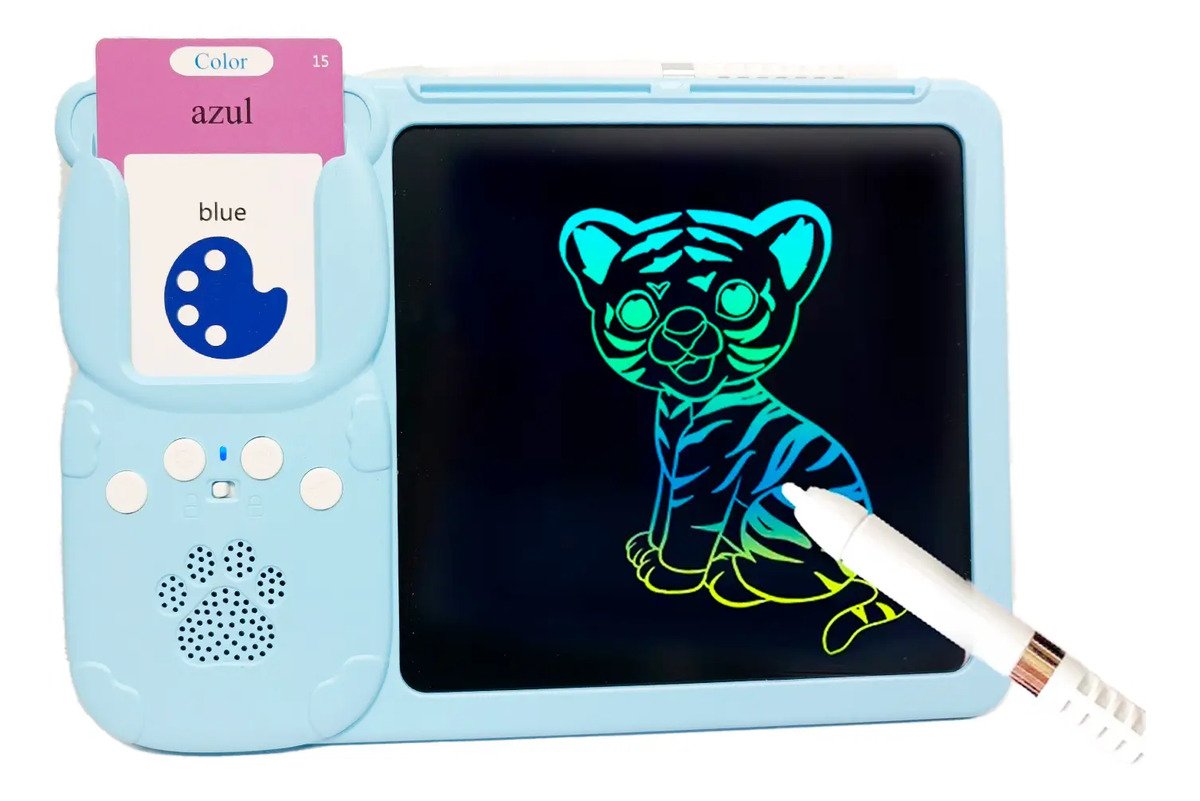 Tablero Mágico De Aprendizaje Con Sonido 112 Tarjetas Inglés