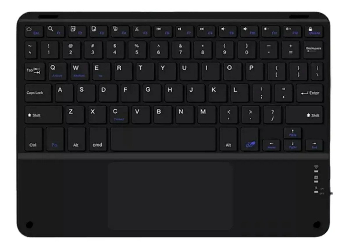 Teclado Bluetooth Inalámbrico Batería Recargable + Touchpad