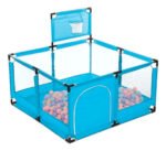 Corral En Forma Cuadrada Para Bebé Con Juegos Pelotas Cesta