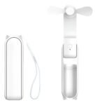 Mini Ventilador Portátil Recargable 3 Velocidades Power Bank