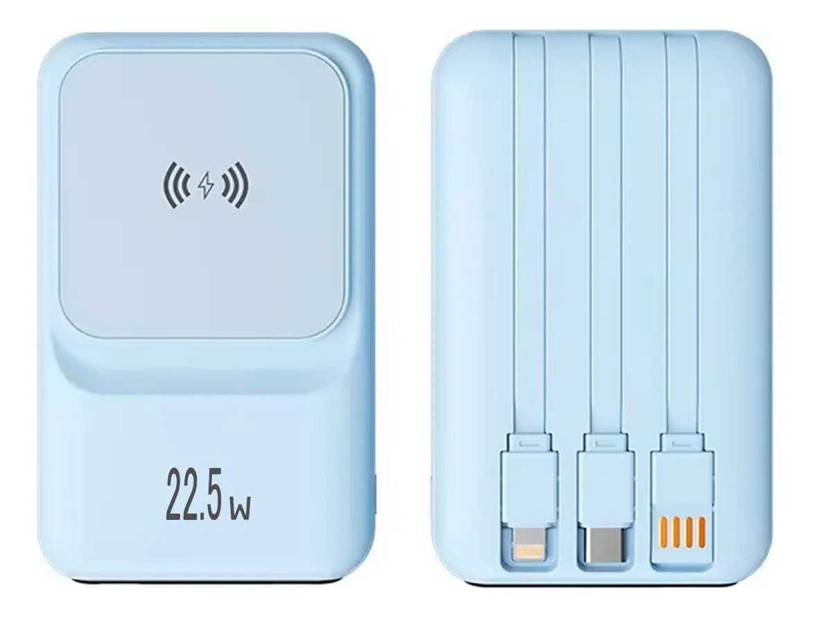 Power Bank Portátil De 10000mah Magnética Carga Rápida 22.5w
