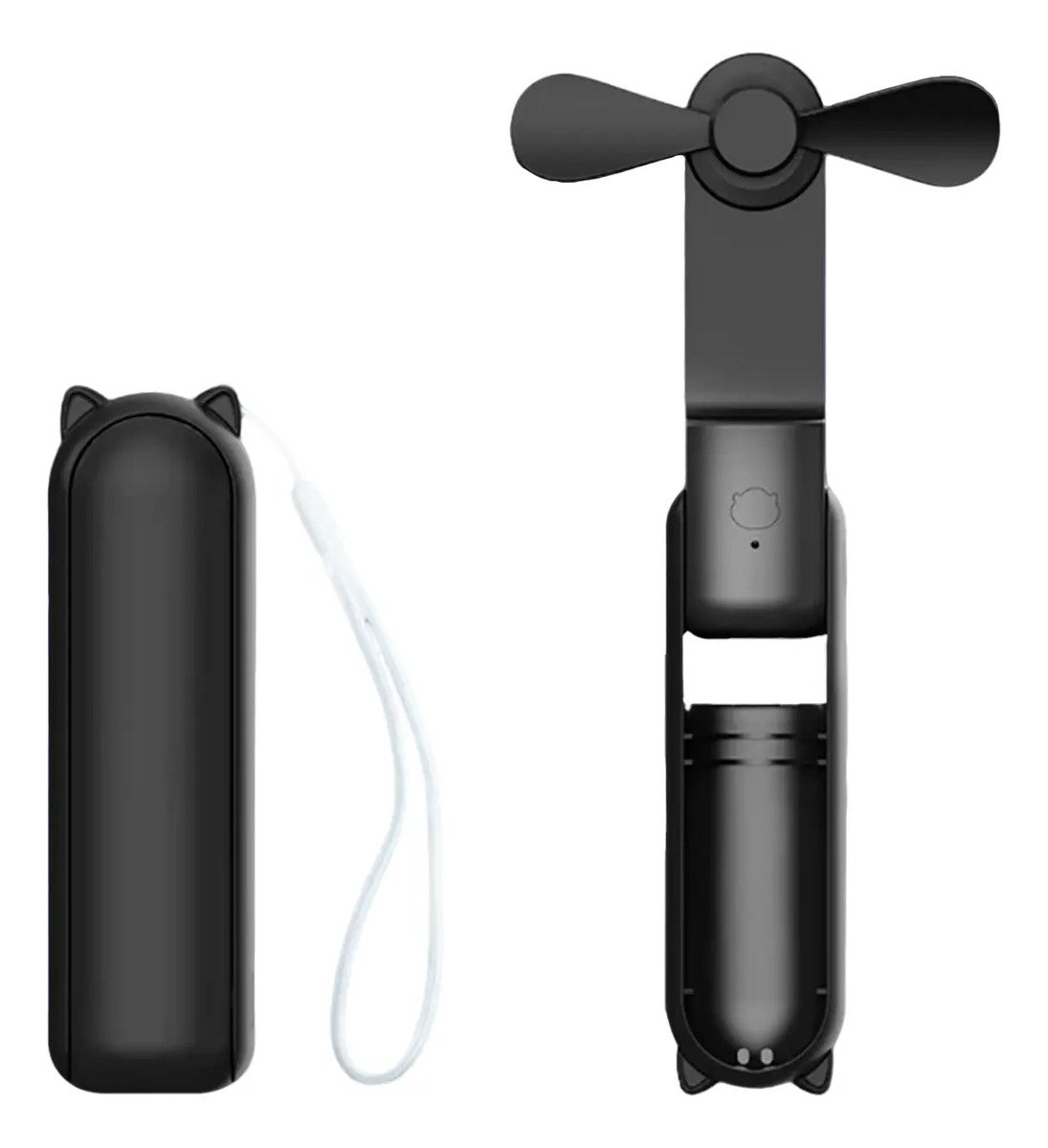 Mini Ventilador Portátil Recargable 3 Velocidades Power Bank
