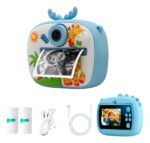 Cámara Digital Infantil Niños Doble Lente 4 Juegos Y Cordón