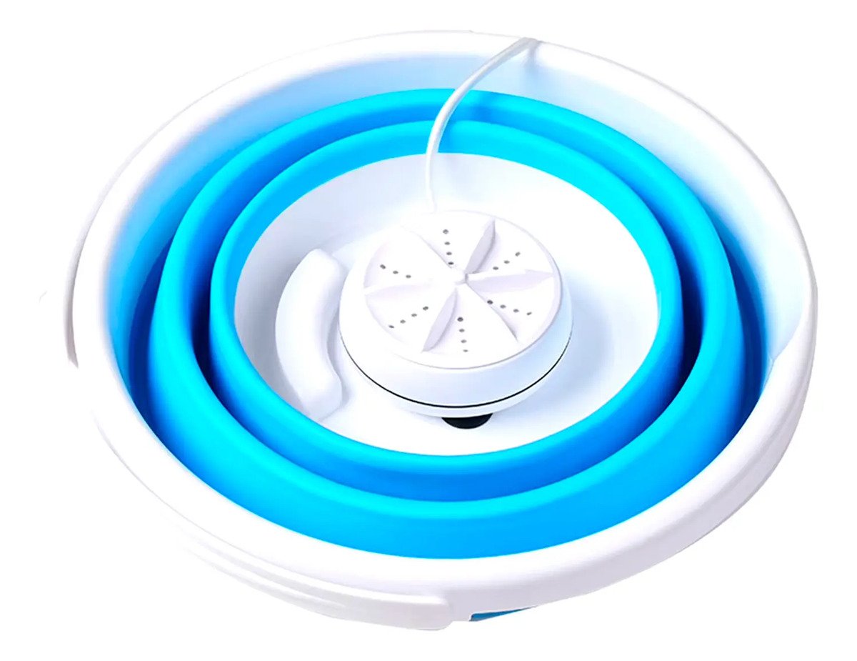 Mini Lavadora Plegable Portátil De 5 Litros Con Motor Usb 5v