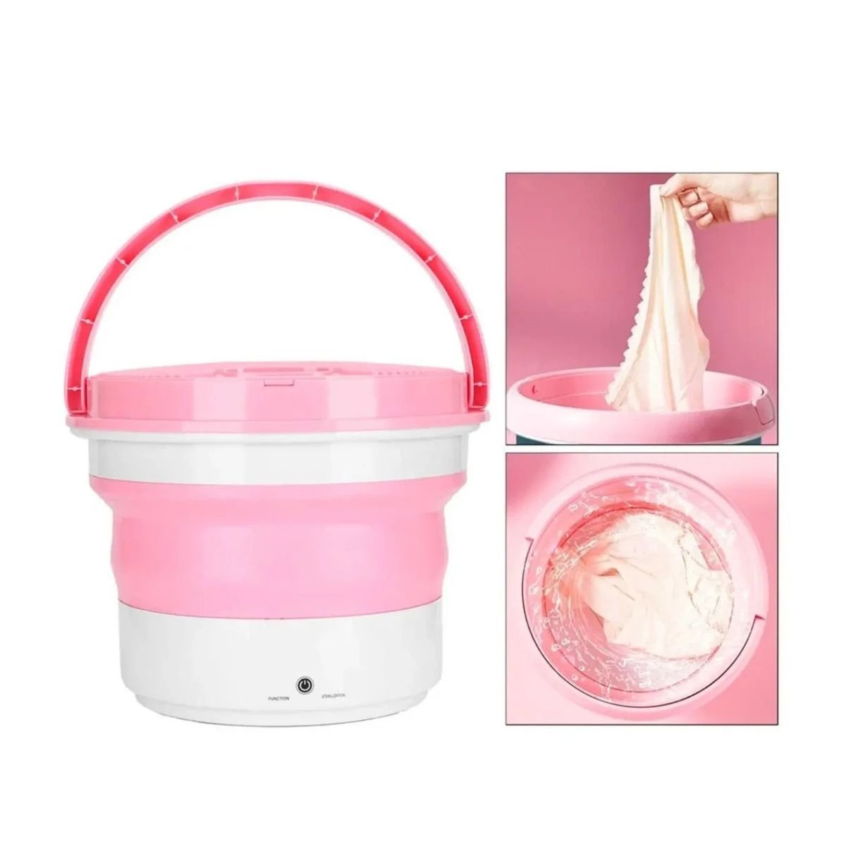 Mini Lavadora Balde Plegable 7l