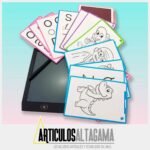 Tablero Pizarra Mágica Lcd De Dibujo Con Tarjetas Educativas (1)