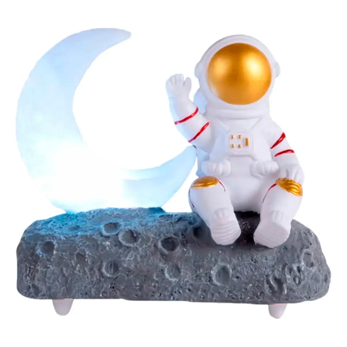 Parlante Altavoz Bluetooth De Astronauta Luz Luna Y Radio Fm