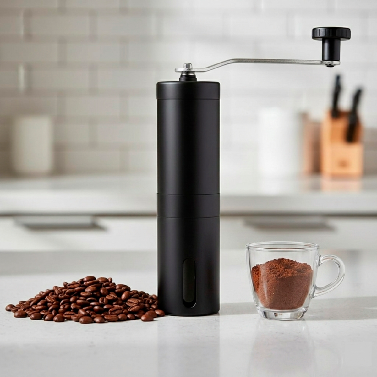 Molino De Café Manual Y Portátil De Mano En Acero Inoxidable