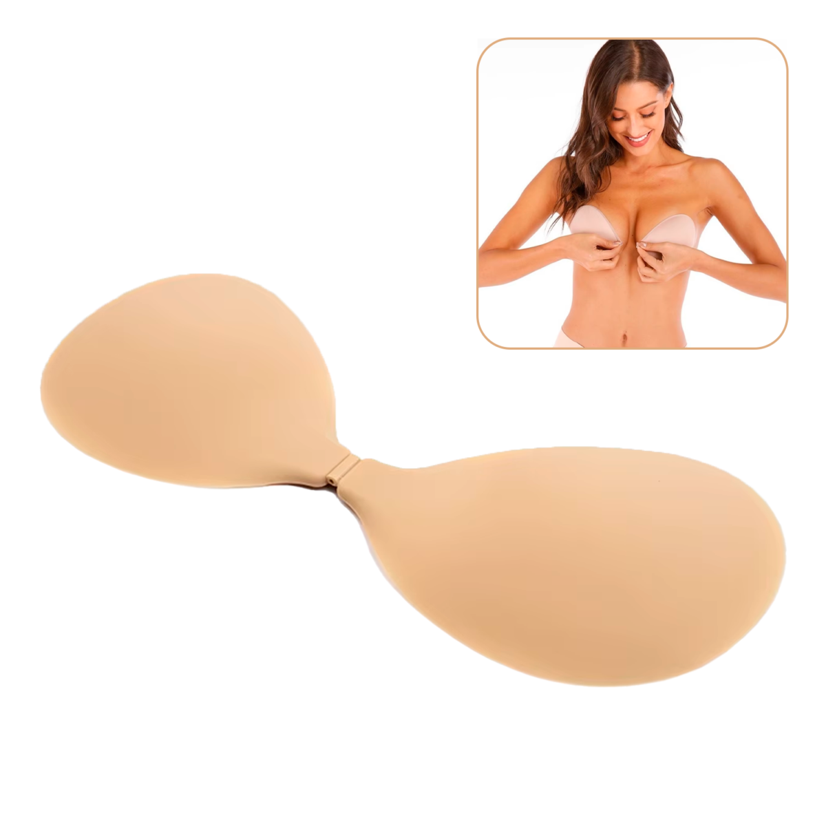 Cubre Pozón Sujetador Brasier Invisible Adhesivo De Silicona