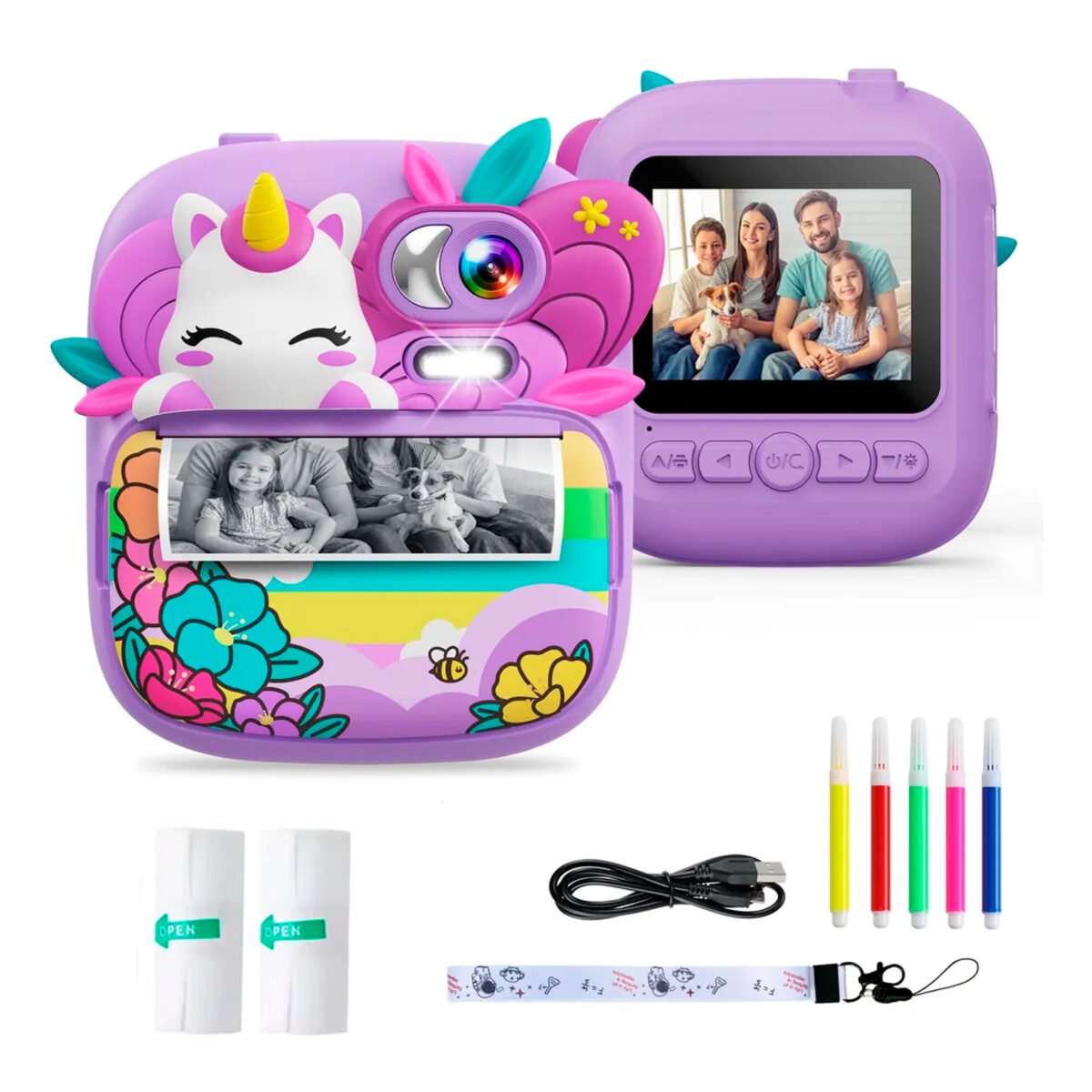 Cámara Digital Instantánea De Fotos Video Juegos Para Niños