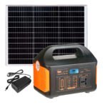 Central Estación Energía Portátil De 500w + Panel Solar 80w