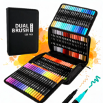 Kit Set De 120 Marcadores Plumones Rotulador Con Doble Punta