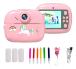Cámara Digital Instantánea Para Niños Con Cordón Y Colores