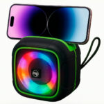 Mini Parlante Bluetooth Portátil Luces Led Rgb Porta Celular