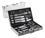 Kit Set Parrillero Bbq Para Asados Con 18 Piezas Y Estuche