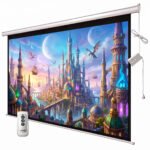 Telón Eléctrico Proyector Pantalla De 100 Pulgadas + Control