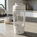 Vaso Termo Botella Mezclador Eléctrico Shaker Proteína 21 Oz
