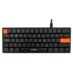 Teclado Mecánico Al 60% Gamer De Cable Y Switch Rojo Español
