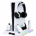 Base Soporte Refrigerante Para Ps5 Slim/pro Carga Controles