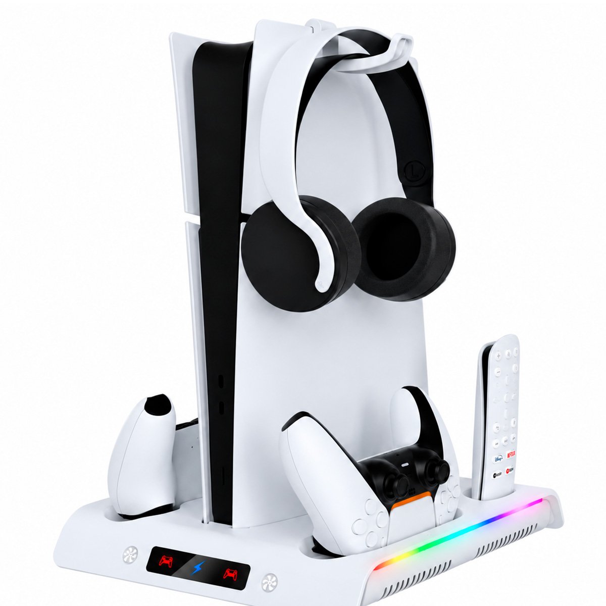 Base Soporte Refrigerante Para Ps5 Slim/pro Carga Controles