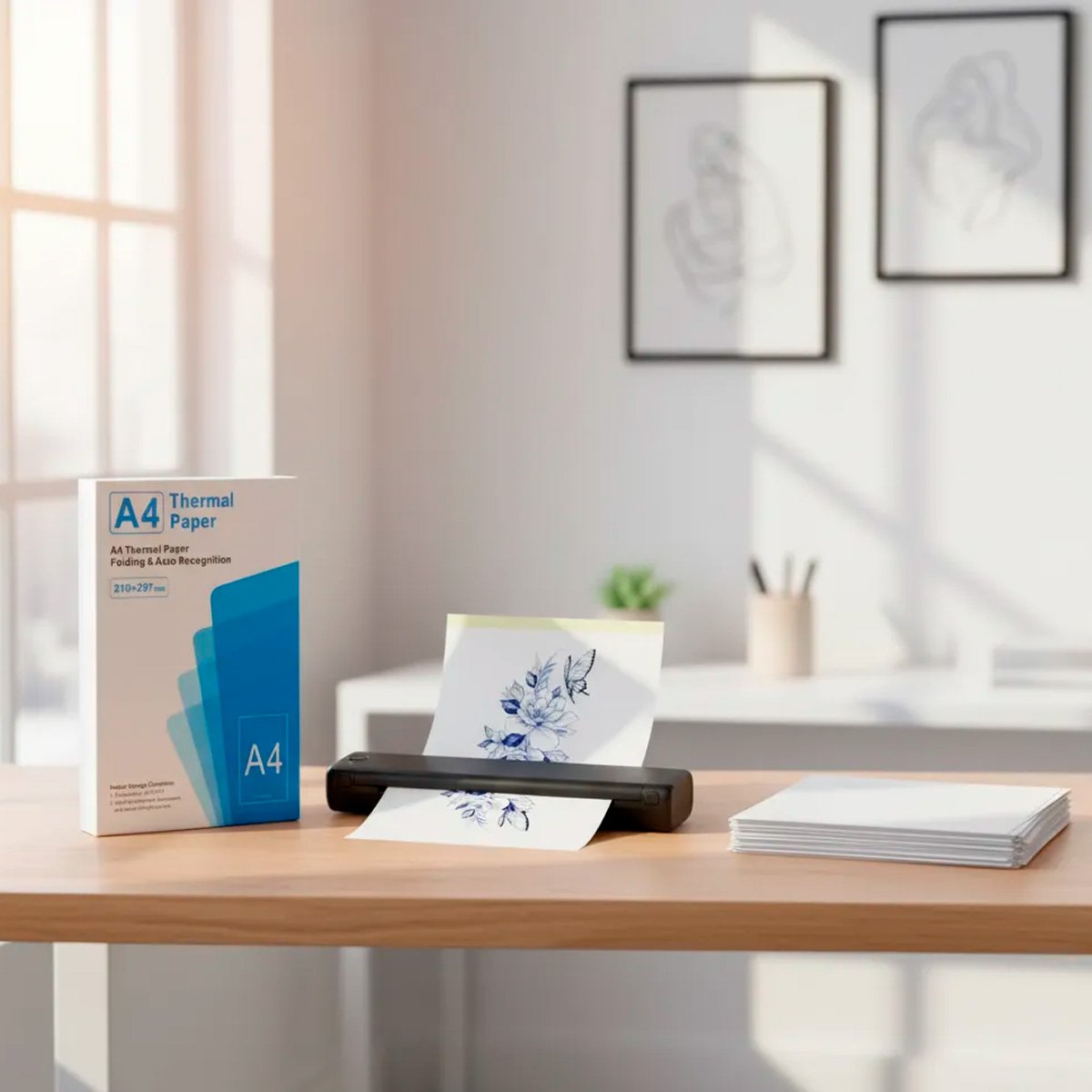 Papel Térmico 100 Hojas Tamaño Carta A4 Para Impresora M018f