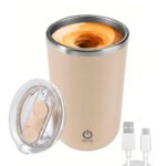 Mug Vaso Mezclador 305 Ml Taza Recargable Y Pantalla Táctil