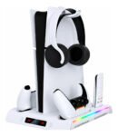 Base Soporte Refrigerante Para Ps5 Slim/pro Carga Controles
