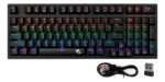 Teclado Inalámbrico Gamer Mecánico Luz Rgb Numérico Letra Ñ
