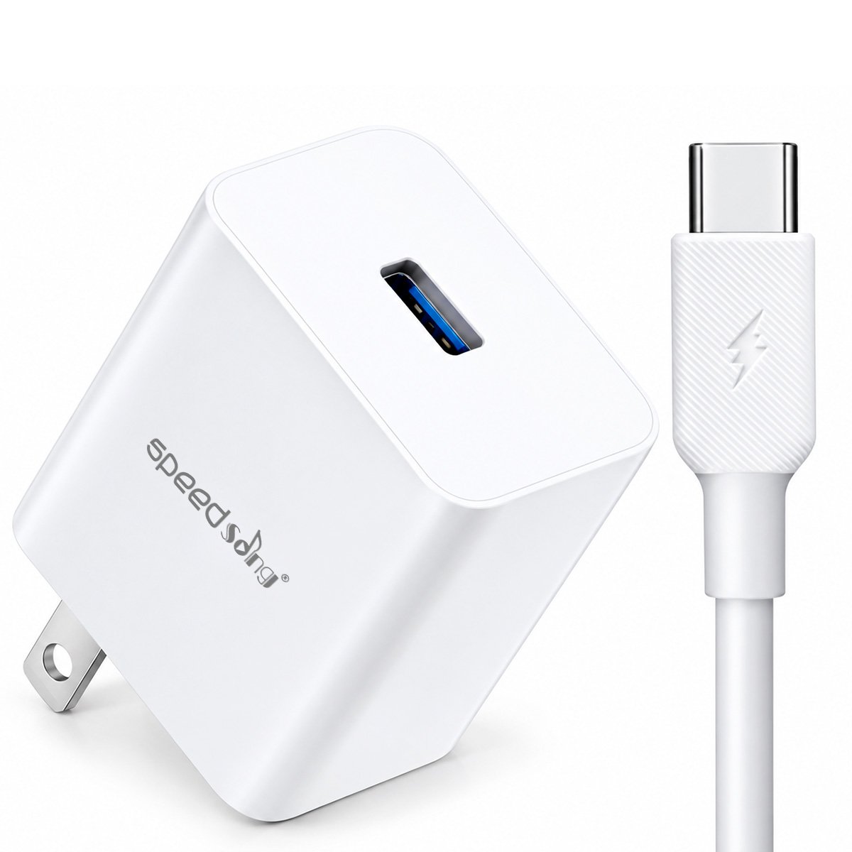 Cargador De 18w + Cable Usb A C Sg-120c Celulares Y Tablets