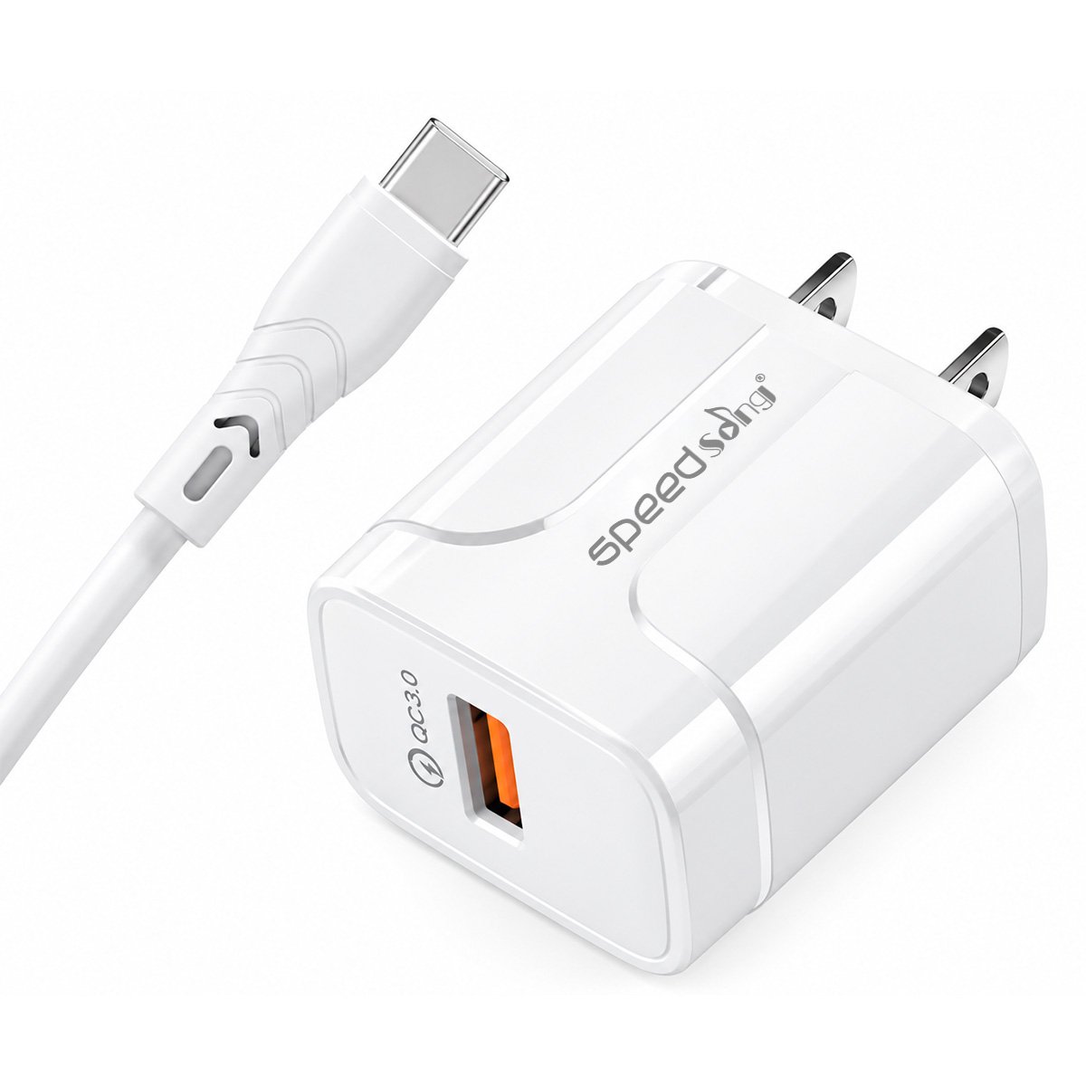 Cargador De 18w + Cable Usb A C Sg-127c Celulares Y Tablets