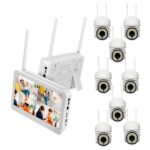 Kit De 8 Cámaras Seguridad Nvr Cctv Con Monitor 10 Pulgadas