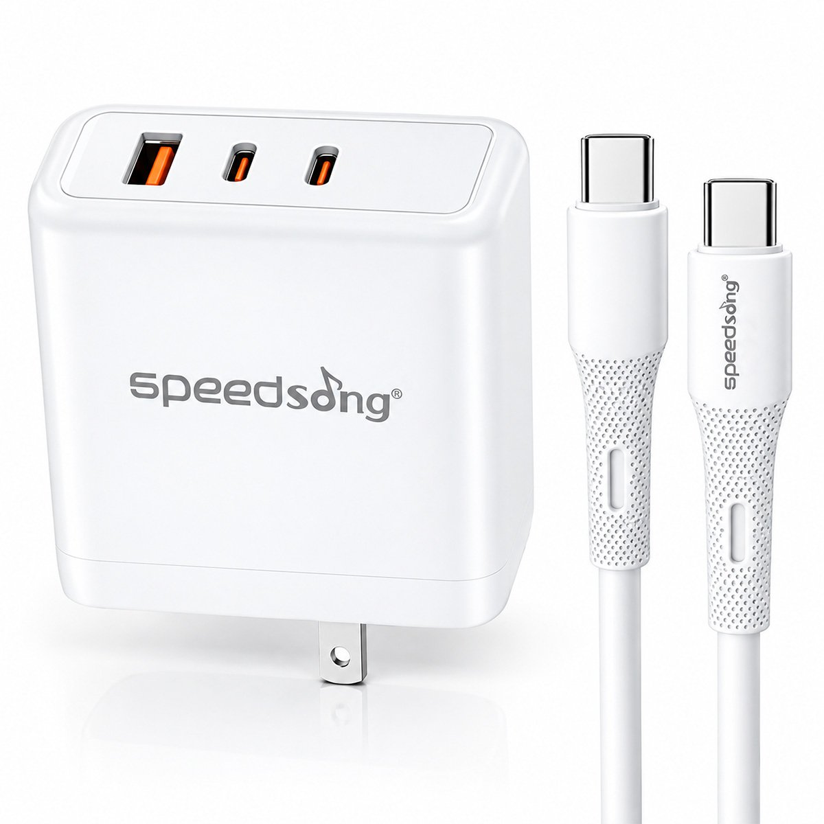 Cargador De 65w + Cable Usb C A C Sg-137c Para Pc Celulares
