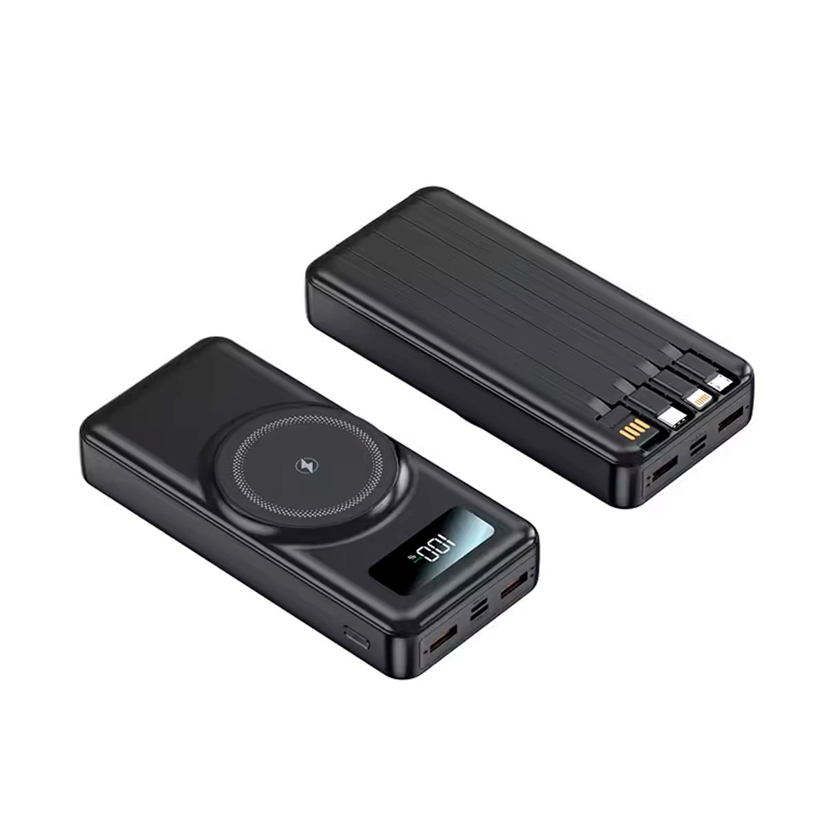 Power Bank Portátil 30000mah Carga Usb 22w E Inalámbrica 15w