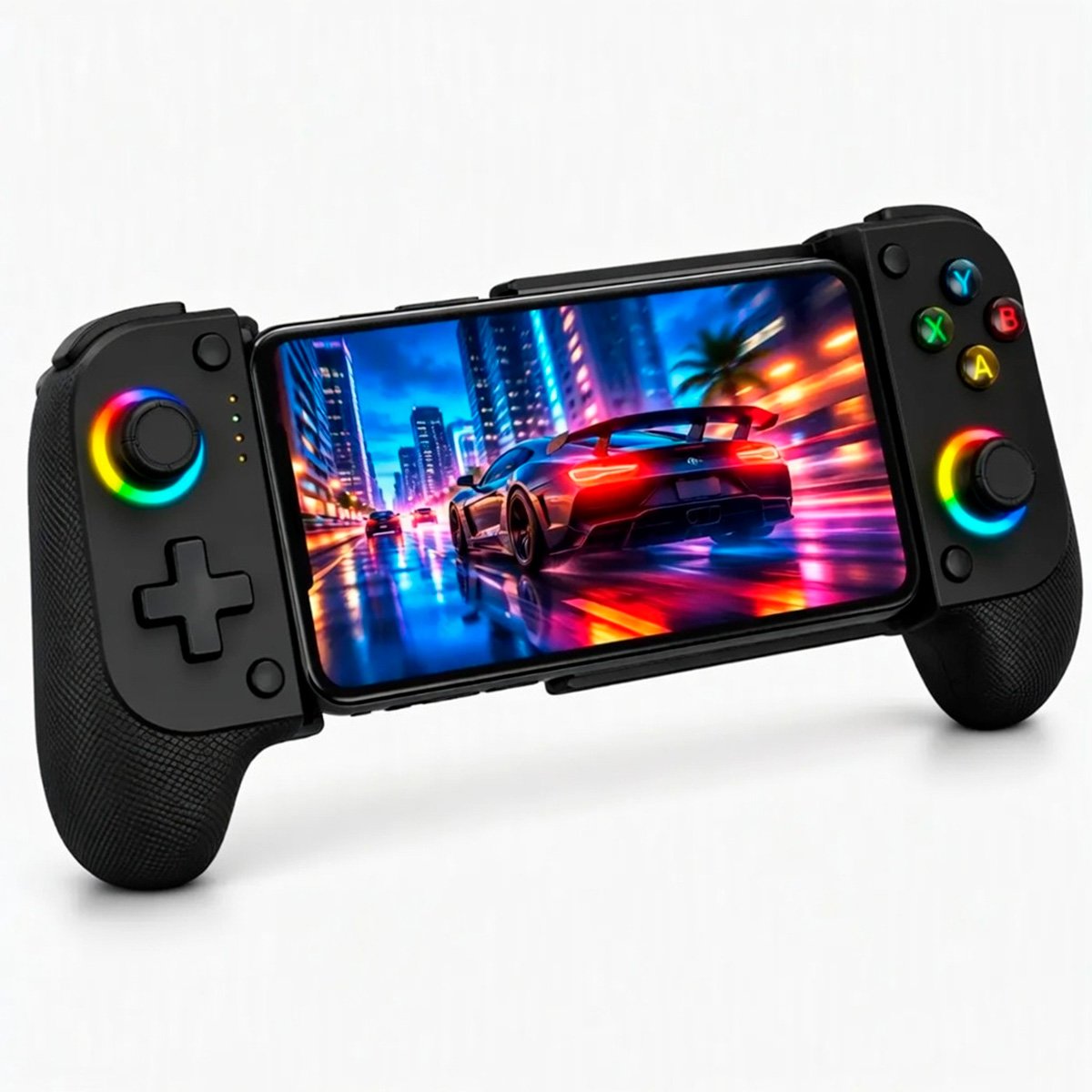 Control Gamer Bluetooth Para Celular Joystick Hall Y Luz Rgb