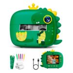 Cámara Digital Fotografía Instantánea Para Niños Con Juegos Color Verde
