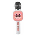 Micrófono Karaoke Y Portátil Con Bluetooth Música Para Niños Blanco