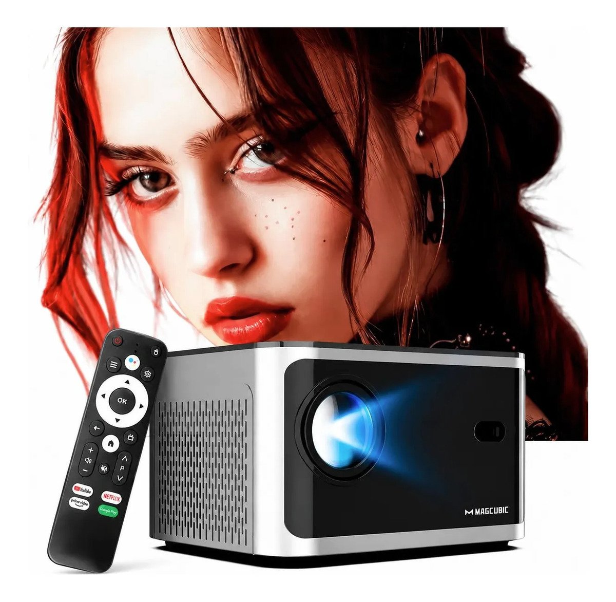 Proyector Multimedia Cine En Casa Bluetooth Y Wifi + Control