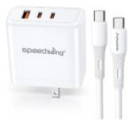 Cargador De 65w + Cable Usb C A C Sg-137c Para Pc Celulares