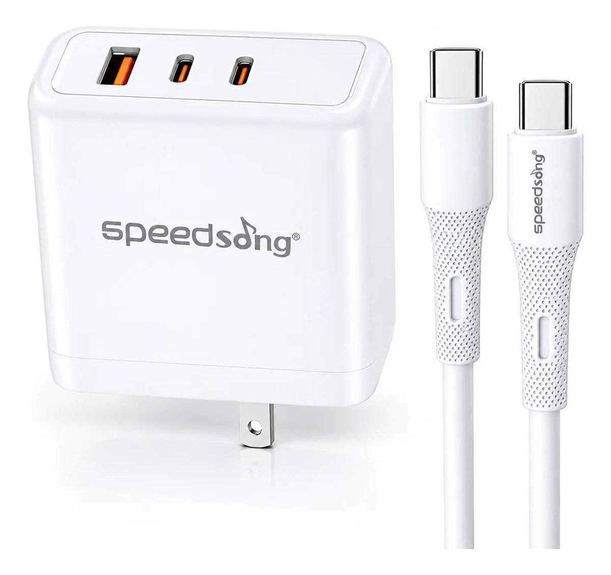 Cargador De 65w + Cable Usb C A C Sg-137c Para Pc Celulares