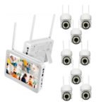 Kit De 8 Cámaras Seguridad Nvr Cctv Con Monitor 10 Pulgadas